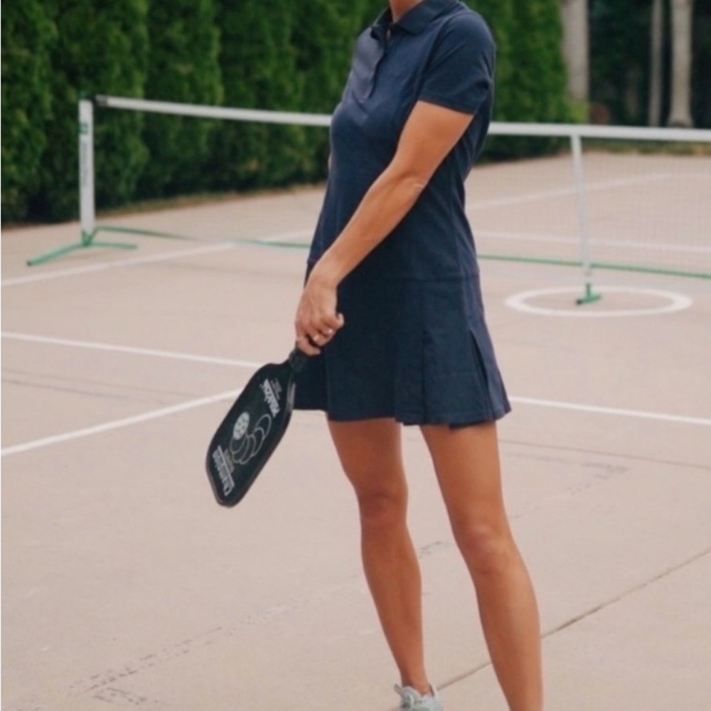 Outdoor Voices Navy Polo Dress